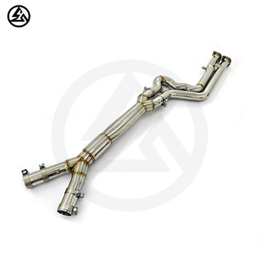 CSZ EXHAUST : BMW X3M F97/X4M F98 <span class=keywords><strong>S58</strong></span> 3.0T Collecteur intermédiaire à longueur égale avec résonateur - Product Image 3