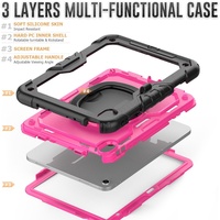 Casing Tablet dengan Dudukan Pegangan Yang Dapat Diputar Bawaan, dengan Slot Pena/untuk iPad 10, Air 5, Pro 11 ''2022, Penutup Bantalan Tahan Goncangan Mini 6