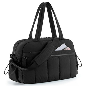 Sac de sport matelassé pour femme, sac de voyage imperméable en polyester, sac de <span class=keywords><strong>week</strong></span>-<span class=keywords><strong>end</strong></span> pour les voyages, <span class=keywords><strong>le</strong></span> <span class=keywords><strong>travail</strong></span>, <span class=keywords><strong>le</strong></span> yoga, les sports - Product Image 1