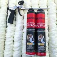 MU CHAO 750ml Mousse polyuréthane monocomposant blanche, résistante à la chaleur, ignifuge classe B, en spray pour le remplissage des joints de construction