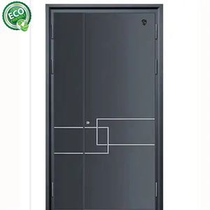 Porte d'entrée extérieure de luxe sécurisée en métal pour maisons, porte d'entrée moderne, portes de sécurité en acier - Product Image 1