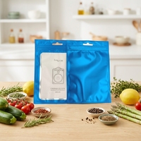 Pochette personnalisée pour aliments avec fermeture éclair, idéale pour l'emballage universel du sucre et les sacs cadeaux