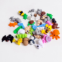 Vente en gros de jouets d'animaux miniatures imprimés en 3D, modèles de simulation colorés pour la décoration de micro-paysages, transfrontalier