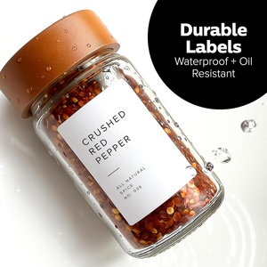 Etiquetas Adhesivas de Vinilo Personalizadas, Resistentes al Agua y al Aceite, para Frascos de Especias de Cocina - Product Image 6