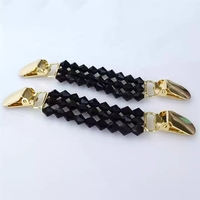MeeTee Rhinestone Pearl Boutons décoratifs Clips de canard Châle Blouse Boucles de perles Pull flexible Cardigan Col Vêtements décoratifs