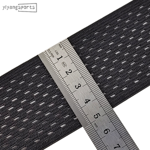 Stock buen precio 50mm negro transparente tejido correas elásticas pantalones cortos de ciclismo malla poliéster cincha banda para moldeadores de cuerpo - Product Image 5
