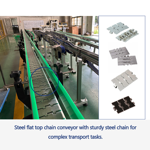 Sistem Konveyor Rantai Meja Atas Baja Tahan Karat yang Disesuaikan Pabrik untuk Konveyor Bir - Product Image 5