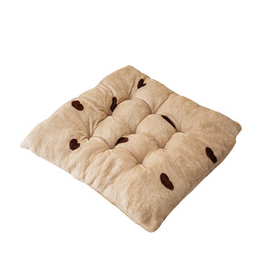 Milk Fleece Winter Seat Cushion Square Cute Animals Pattern Non Slip Office <b>Chair</b> Cushion For Long Term Sitting - Product Image 5