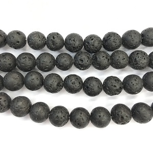 Perline di <span class=keywords><strong>pietra</strong></span> naturale nero <span class=keywords><strong>pietra</strong></span> <span class=keywords><strong>lavica</strong></span> vulcanica per la creazione di gioielli fai da te bracciale accessori di perline - Product Image 3