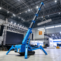 Grue sur chenilles certifiée CE avec une capacité de 5 tonnes pour l'installation et la présentation de grandes œuvres d'art dans les halls d'exposition des musées