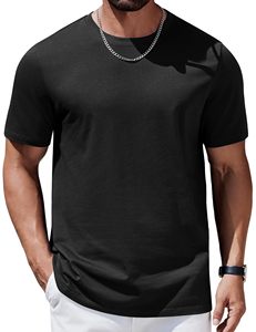 T-shirt à double couture en coton épais pour hommes T-shirt à col rond en coton 100% de qualité supérieure - Product Image 1