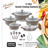 Set Panci dan Wajan Grosir 23Pcs Anti Lengket Granit Peralatan Masak Dapur Aluminium
