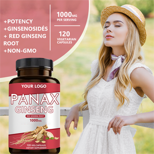 Органический 1000 мг Panax женьшеня, экстракт корня женьшеня, капсулы, концентрированные энергетические вегетарианские капсулы - Product Image 2
