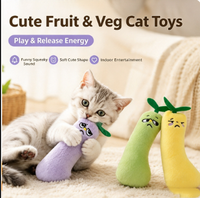 Mainan Kucing Boneka Catnip Baru, Mainan Kunyah Interaktif untuk Mengatasi Kebosanan, Cocok untuk Anak Kucing dan Kucing Dalam Ruangan