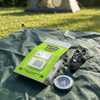 Kit de lampe à sel portable pour le camping, LED étanche, pour la pêche nocturne, la randonnée, l'escalade, 140h d'autonomie, sans piles