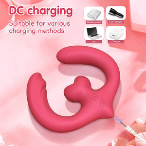 Vibromasseur télécommandé à <span class=keywords><strong>triple</strong></span> <span class=keywords><strong>action</strong></span> pour couple Point <span class=keywords><strong>G</strong></span> Gode à bretelles à double extrémité Vibromasseur pour femmes couples lesbiens - Product Image 5