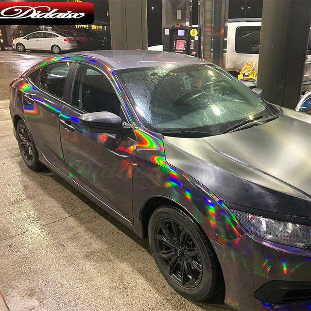 Wholesale Vinyl Wrap Car Laser Vinyl Wrapping TungSten Steel Sliver Waterproof Car Wrap Vinyl