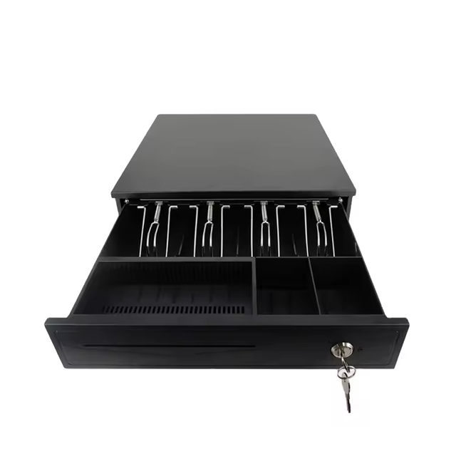 High Quality CSRWELL Metal Cash Drawer 3 Compartments Well Designed Reliable Durable Cash Register Box for POS System Retail