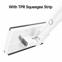 Serpillère plate ultra-mince OEM économique à long manche, options portatives, tête de serpillère de rechange en tissu réutilisable pour le nettoyage domestique