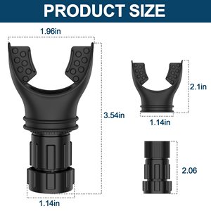 Entraîneur de respiration <span class=keywords><strong>pour</strong></span> la capacité pulmonaire avec niveaux réglables, en silicone et ABS, <span class=keywords><strong>brevet</strong></span>é, entraîneur profond <span class=keywords><strong>pour</strong></span> la natation et la course à pied - Product Image 5