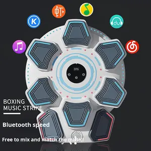 جهاز تدريب الملاكمة الذكي بـ 8 مفاتيح مع إضاءة RGB، أهداف مثبتة على الحائط بدون حفر للصالة الرياضية المنزلية للكبار والأطفال - متوفر بالجملة 1760 جرام - Product Image 4