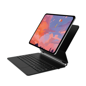 Nuevo Teclado Mágico para <span class=keywords><strong>iPad</strong></span> <span class=keywords><strong>Pro</strong></span> <span class=keywords><strong>12.9</strong></span> <span class=keywords><strong>Pulgadas</strong></span> <span class=keywords><strong>2020</strong></span>, Bluetooth Inalámbrico con Panel Táctil Multitáctil, Soporte Flotante en Cantilever, Retroiluminado - Product Image 1