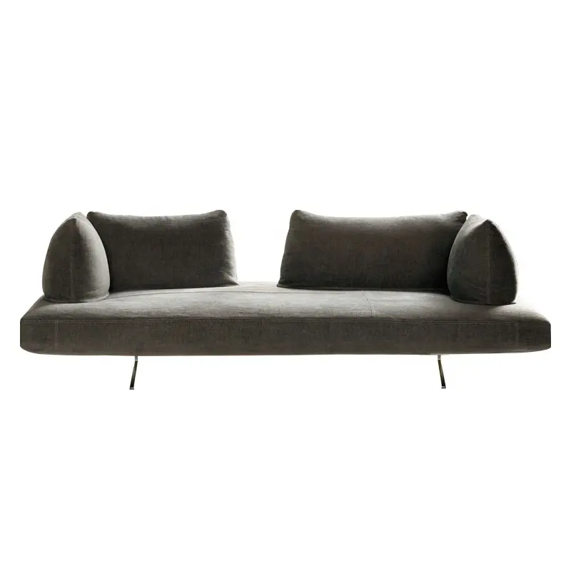 Luxus-Schnitts ofa Design 3-Sitzer-Stoffsofa mit abnehmbarem Rücken-Designers ofa für zu Hause mit Armlehnen kissen