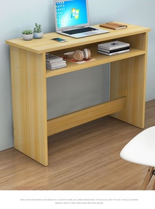 Escritorio de Oficina Moderno de 40 cm para Montar en la Pared, Rectangular, Estrecho, de 30 cm de Ancho, Panel de Madera, Uso Comercial, Mesa Lateral de 20 cm para Pared - Product Image 3