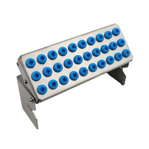 Bloque de acero inoxidable autoclavable para fresas dentales con anillo de silicona, 30 orificios - Product Image 3