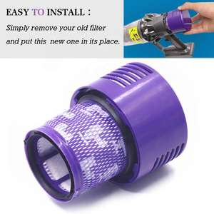 Filtre Post-filtre pré-filtre adapté pour Dysons V6 V7 V8 <span class=keywords><strong>V10</strong></span> V11 V12 V15 aspirateur pièces de rechange accessoires - Product Image 5