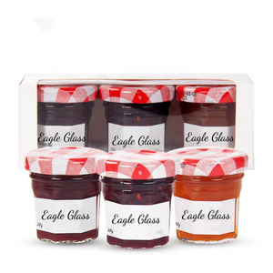 Mini tarros de vidrio con clip de 30ML, tarros pequeños de mermelada francesa <span class=keywords><strong>Bon</strong></span> Maman con tapas, tarros de conservas mejorados - Product Image 3