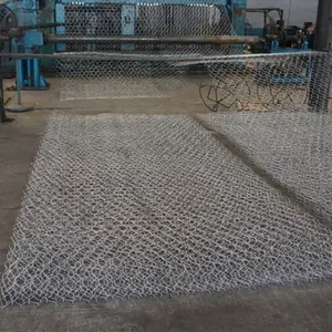Colchón de Río, caja de piedra de malla de alambre hexagonal recubierta de PVC, pared de gaviones para protección de ríos