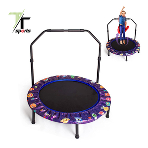 Minitrampolín redondo para ejercicio de Cardio, equipo de Fitness <span class=keywords><strong>usado</strong></span> para el hogar, con logotipo personalizado, con mango, gran oferta - Product Image 1