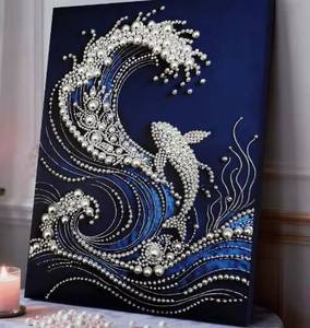 Peintures diamantées 5D DIY imprimées avec des perles, 40x50cm, excellente idée de cadeau pour la décoration de la maison, pour adultes débutants, sujets animaux imprimés - Product Image 6