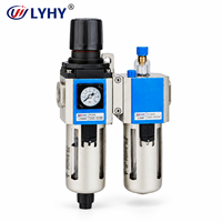 LYHY Nouvelle série GFC – Unité de traitement d'air pneumatique combinée filtre-régulateur en aluminium avec garantie d'un an