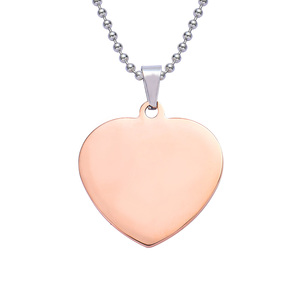 Etiqueta de identificación personalizada para mascotas, logo de metal de oro rosa, regalo de promoción, grabado láser de acero inoxidable, etiqueta de perro en blanco - Product Image 4