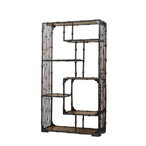 Neo Chinese Style Bamboo Openwork <b>Display</b> Cabinet Multi Tier Tea <b>Shelf</b> Antique Decorative Storage <b>Unit</b> For Tea Room - Product Image 5
