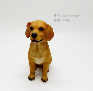 Çocuk reçine el sanatları-çiçek desen Pet modeli sınır ötesi simülasyon bilişsel shar-pei <span class=keywords><strong>Schnauzer</strong></span> Boxer köpek heykelcik - Product Image 5