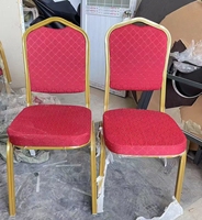 VENTE CHAUDE Chaise de Banquet Empilable en Métal pour Église et Salle, pour Mariages, Banquets, Fêtes en Extérieur et Hôtels