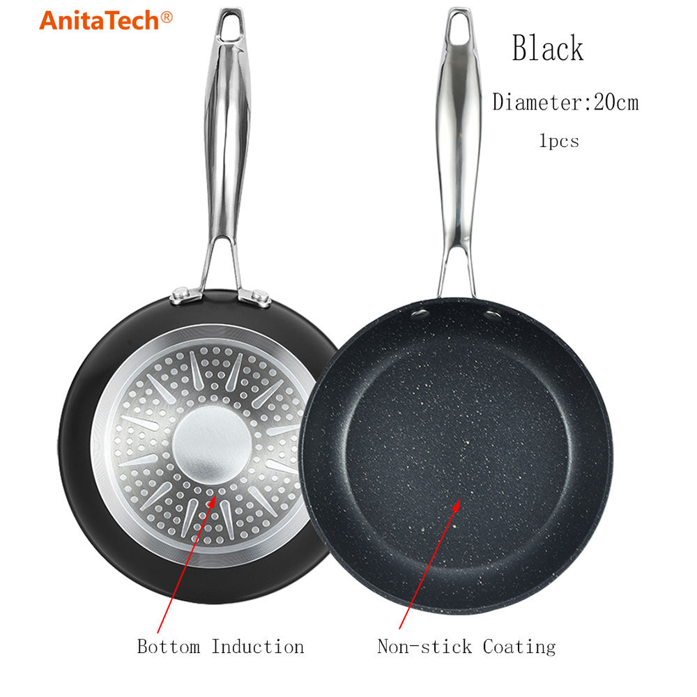 Black 20cmFRYPAN&LID (1 pcs)