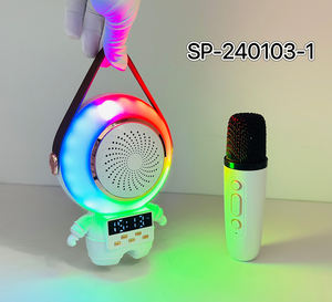 Nouveau haut-parleur Bluetooth portable <span class=keywords><strong>mini</strong></span> SP-240103-1 RGB Astronaut avec microphone, karaoké, basses <span class=keywords><strong>HIFI</strong></span> et horloge - Product Image 5