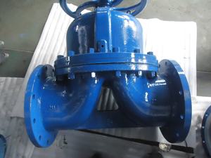 पानी के संक्षारक तरल पदार्थ और जल उपचार के लिए एपदम सील के साथ डक्टाइल कास्ट आयरन मैनुअल डायाफ्राम वाल्व - Product Image 3