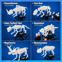 Ensemble de blocs de construction de squelette de dinosaure fossile 928 pièces, modèle éducatif STEM pour exposition muséale, jouet d'assemblage DIY pour enfants, cadeaux