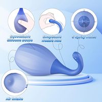 Balle d'irrigation anale en silicone souple avec buse pour le nettoyage et le rinçage anal, pour l'entretien anal des hommes et des femmes