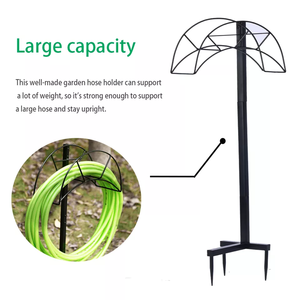 Winslow &amp; Ross Detachable Garden Water <strong>Hose</strong> <strong>Pipe</strong> Holder Modern <strong>Hose</strong> <strong>Hanger</strong> Freestanding Metal Garden <strong>Hose</strong> Holder <strong>Hanger</strong> - Product Image 3