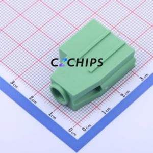 KF136HT-10.16-1P <b>Screw</b> Terminal <b>Block</b> Through hole Component (THT),P=10.16mm Connector 1x1P 10.16mm Green Through Hole - Product Image 2