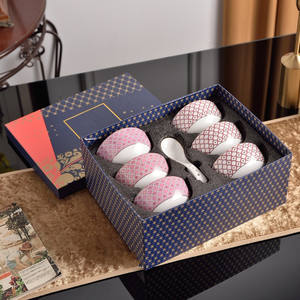 Ensemble bol et cuillère en porcelaine osseuse de haute qualité, design européen écologique, style royal russe, personnalisé - Product Image 5