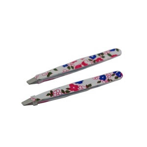 <span class=keywords><strong>Pince</strong></span> à épiler incurvée pour sourcils, en acier inoxydable, durable, écologique, tendance pour filles, 24 pièces/sac PP, boîte intérieure, carton, 30 jours - Product Image 1