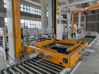 Machine d'emballage extensible en ligne avec système de convoyeur automatique pour ligne d'emballage de palettes en usine de bière et de boissons