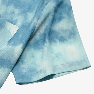 Venta caliente personalizada 100% poliéster manga corta Tie Dye hombres <span class=keywords><strong>camisa</strong></span> playa Casual camisas de talla grande camisas de hombre - Product Image 5